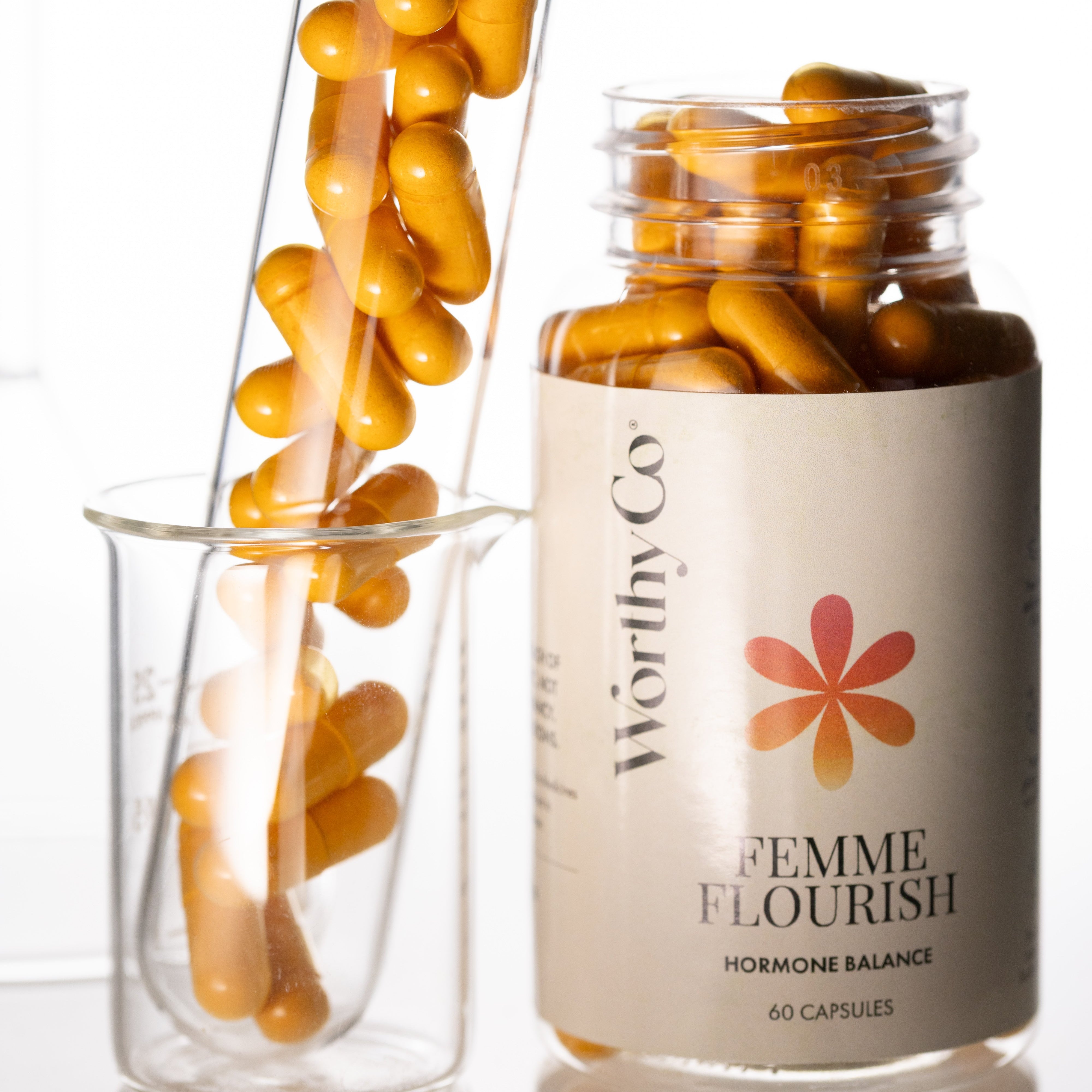 Femme Flourish - Natural Hormonal Balance Supplement for Women 60 Capsules